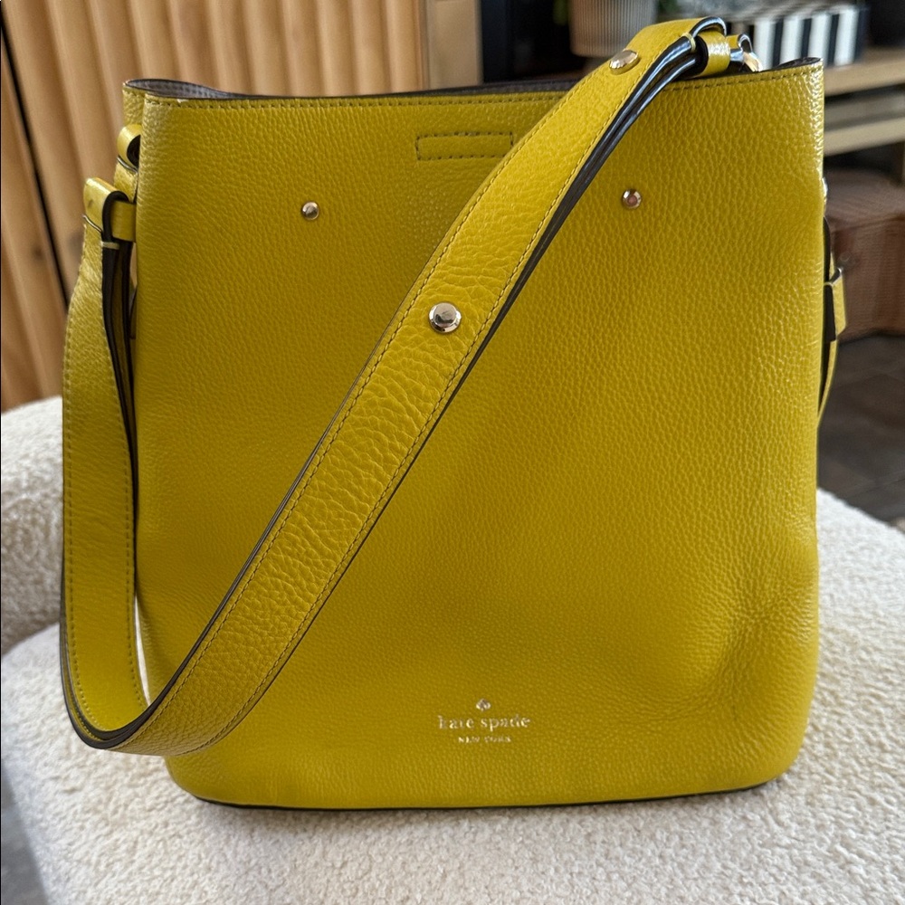 Yellow Leather Women's Bag